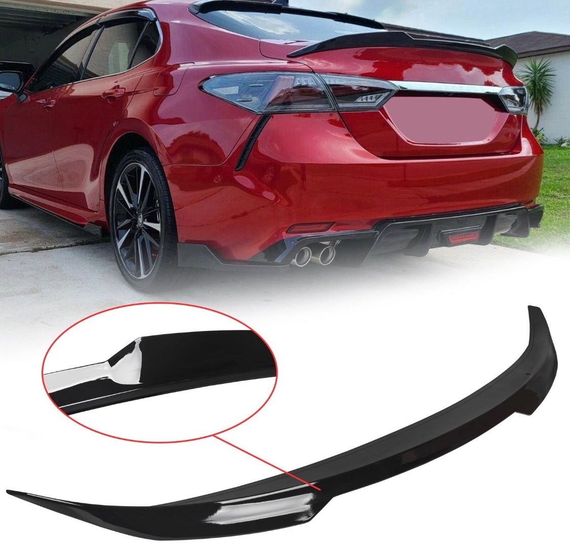 2018-2024 Toyota New Camry Rear Spoiler Gloss Black Spoiler