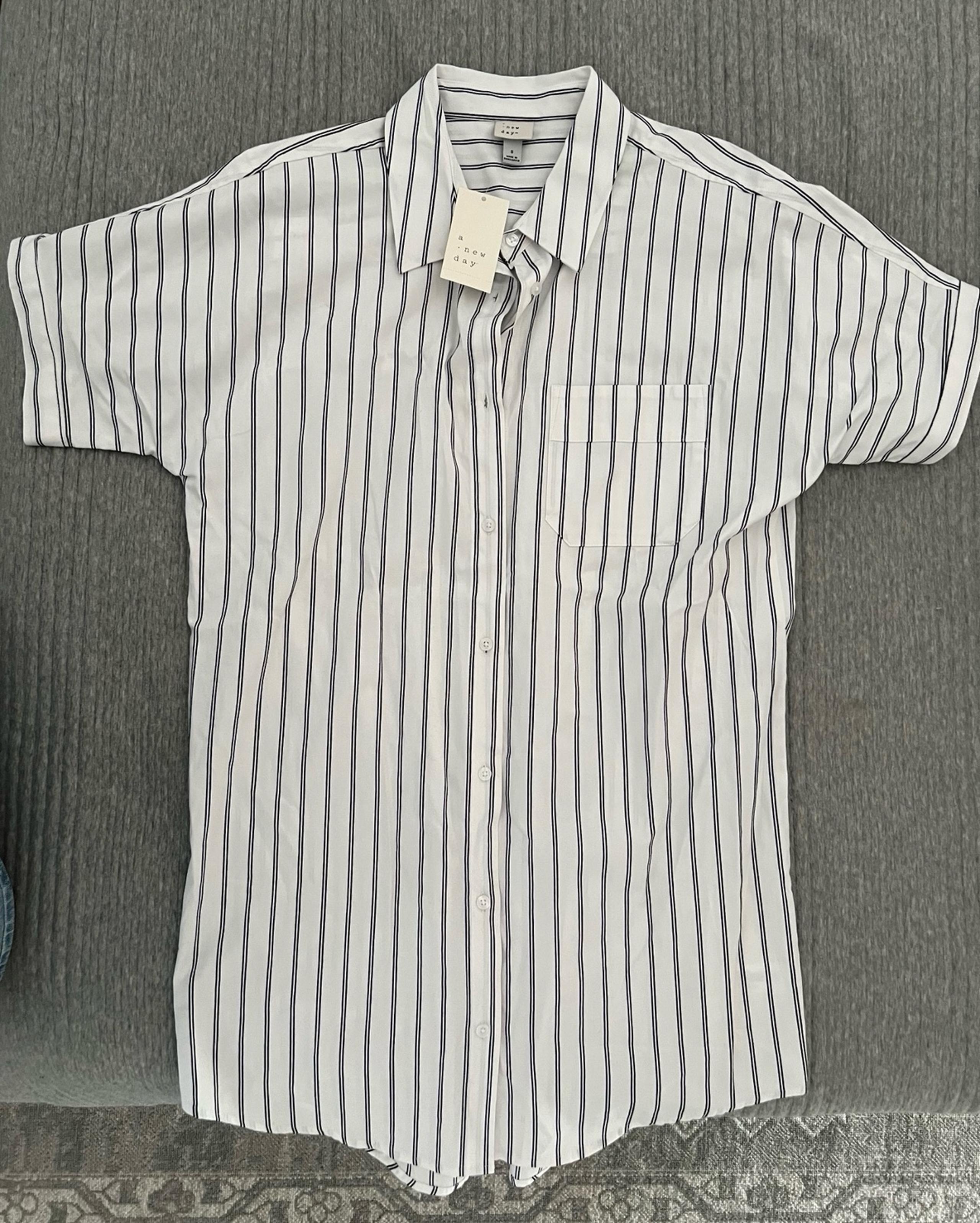Target A New Day Elbow-Sleeve Woven Shirtdress Women’s Size Small