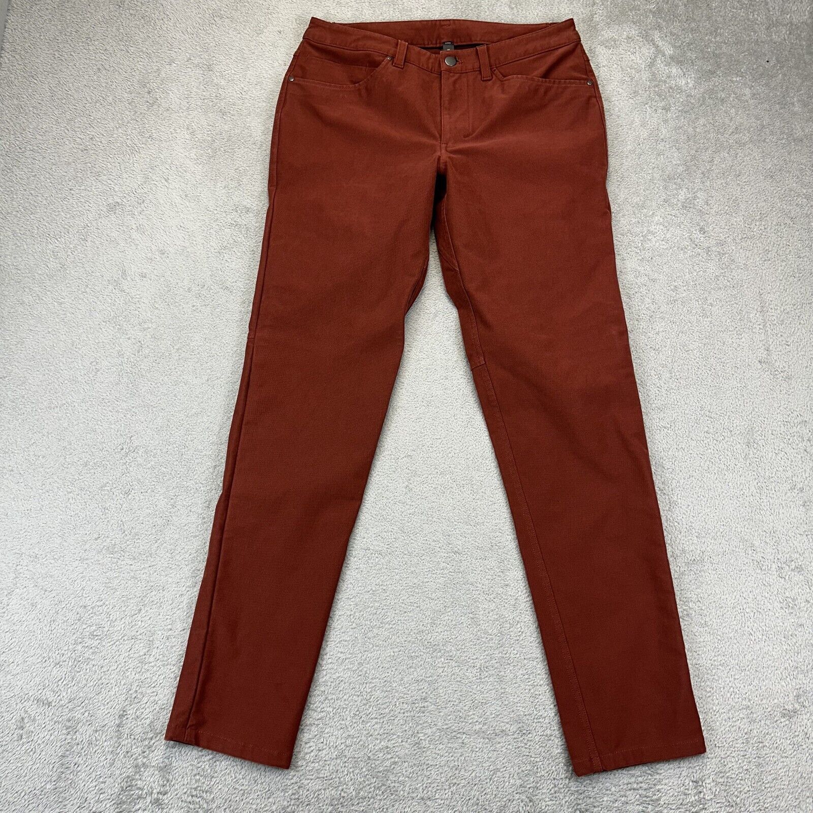 LULULEMON ABC Slim Fit Utilitech Pants Red Jeans Stretch Mens 30x32