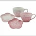 Le Creuset Sanrio Hello Kitty Mug Saucer set of 2 Pink White w/box