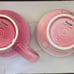 Le Creuset Sanrio Hello Kitty Mug Saucer set of 2 Pink White w/box