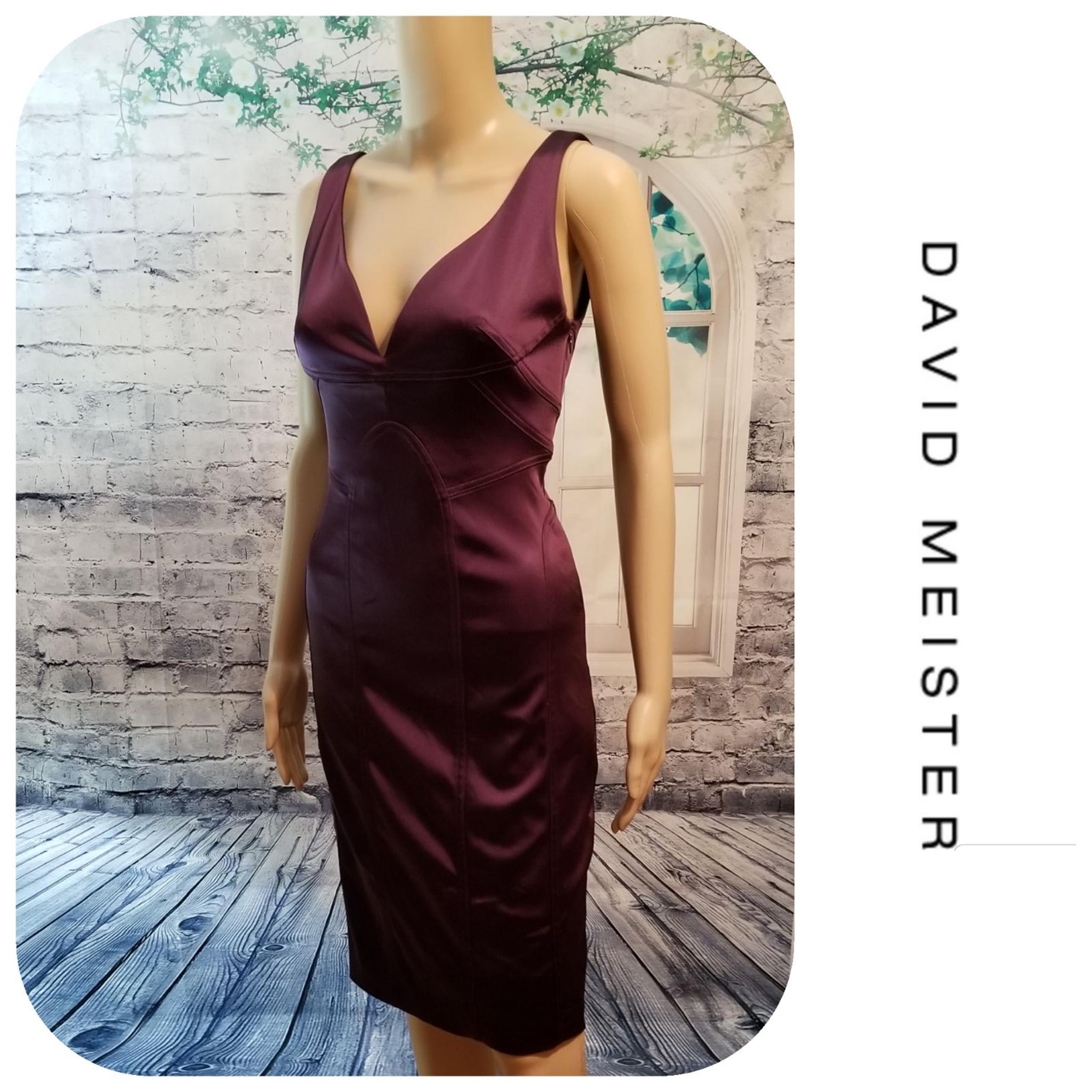 Satin Bodycon Dress By David Meister