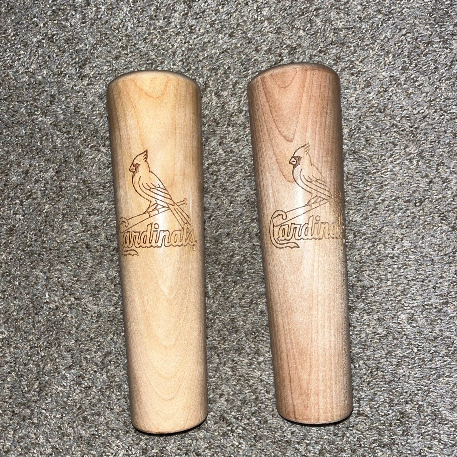 St Louis Cardinals Wood Bat Dugout Mug Cup Beer Thompson 2024 10” 12 Oz Lot Of 2