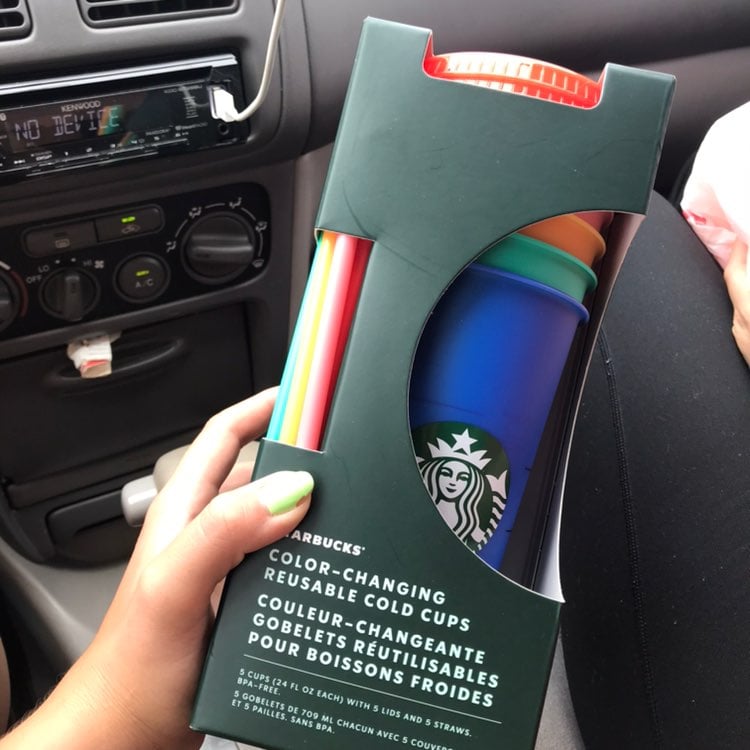 Starbucks color changing cups