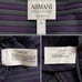 Armani Grey & Purple Striped Stretch Top
