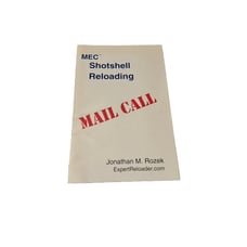 MEC Shotshell Reloading Mail Call Jonathan Rozek Expert Reloader Book
