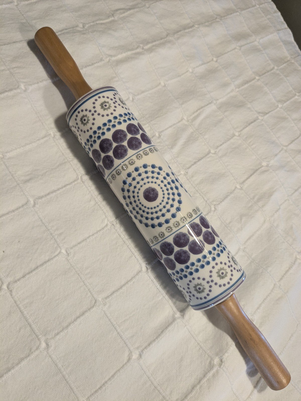 Anthropologie Psychedelic Ceramic Rolling Pin