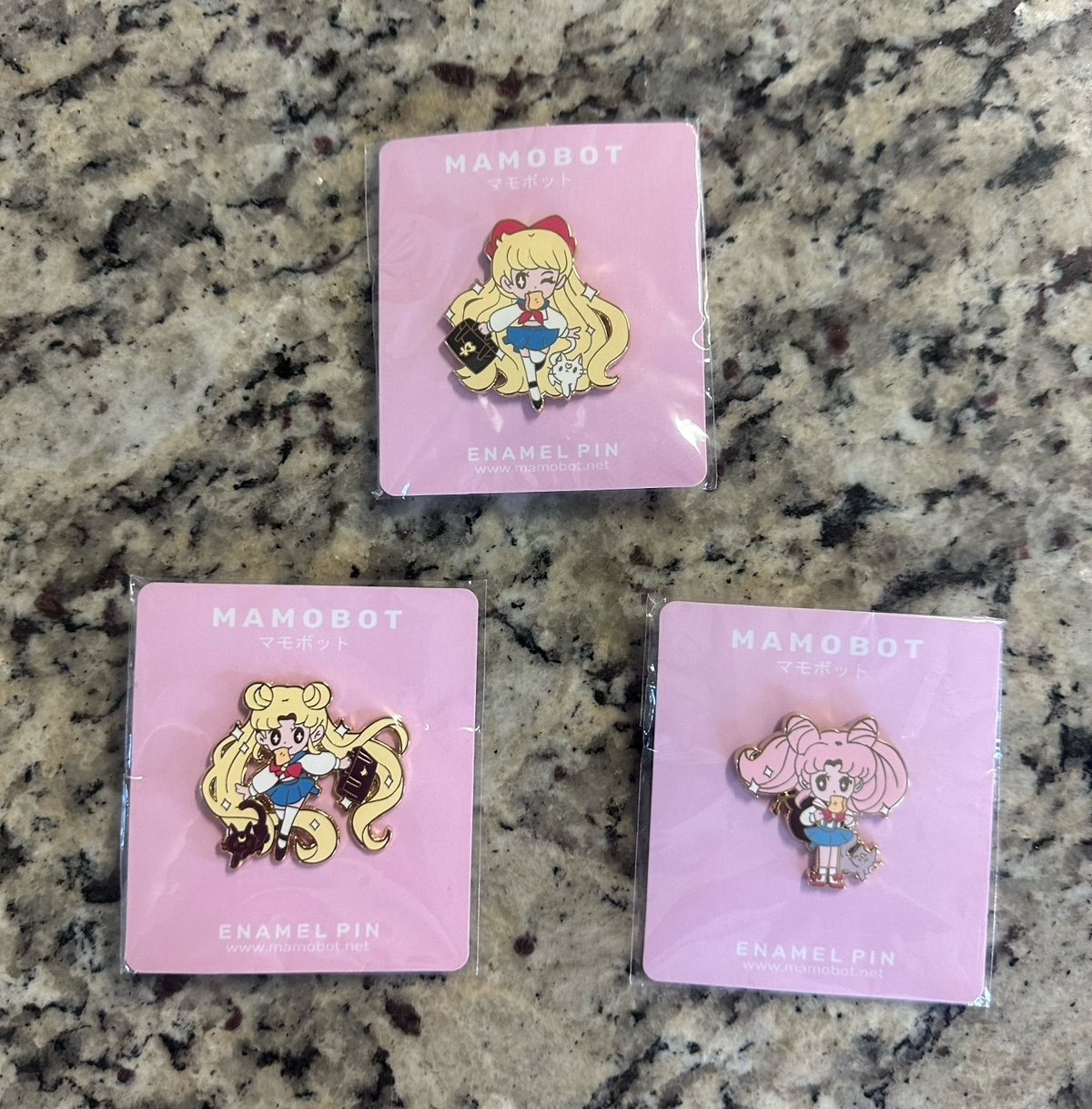Sailor Moon Scouts Mamobot Pin Lot