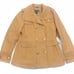 Green Envy Camel Tan Gold Button Thick PeaCoat