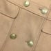 Green Envy Camel Tan Gold Button Thick PeaCoat