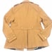 Green Envy Camel Tan Gold Button Thick PeaCoat