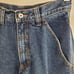 Vintage NAUTICA (25 x 27 ) Jeans Baggy Blue Patch Distressed Cotton Wide Leg