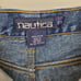 Vintage NAUTICA (25 x 27 ) Jeans Baggy Blue Patch Distressed Cotton Wide Leg
