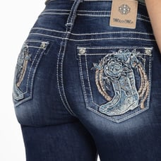 Nwt Rope & Boots Miss Me Chloe boot jeans Sz 27-32