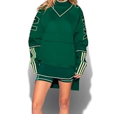 Adidas X IVY PARK Unisex Bi-level Green Cargo Sweatshirt Oversized Sz XS like M