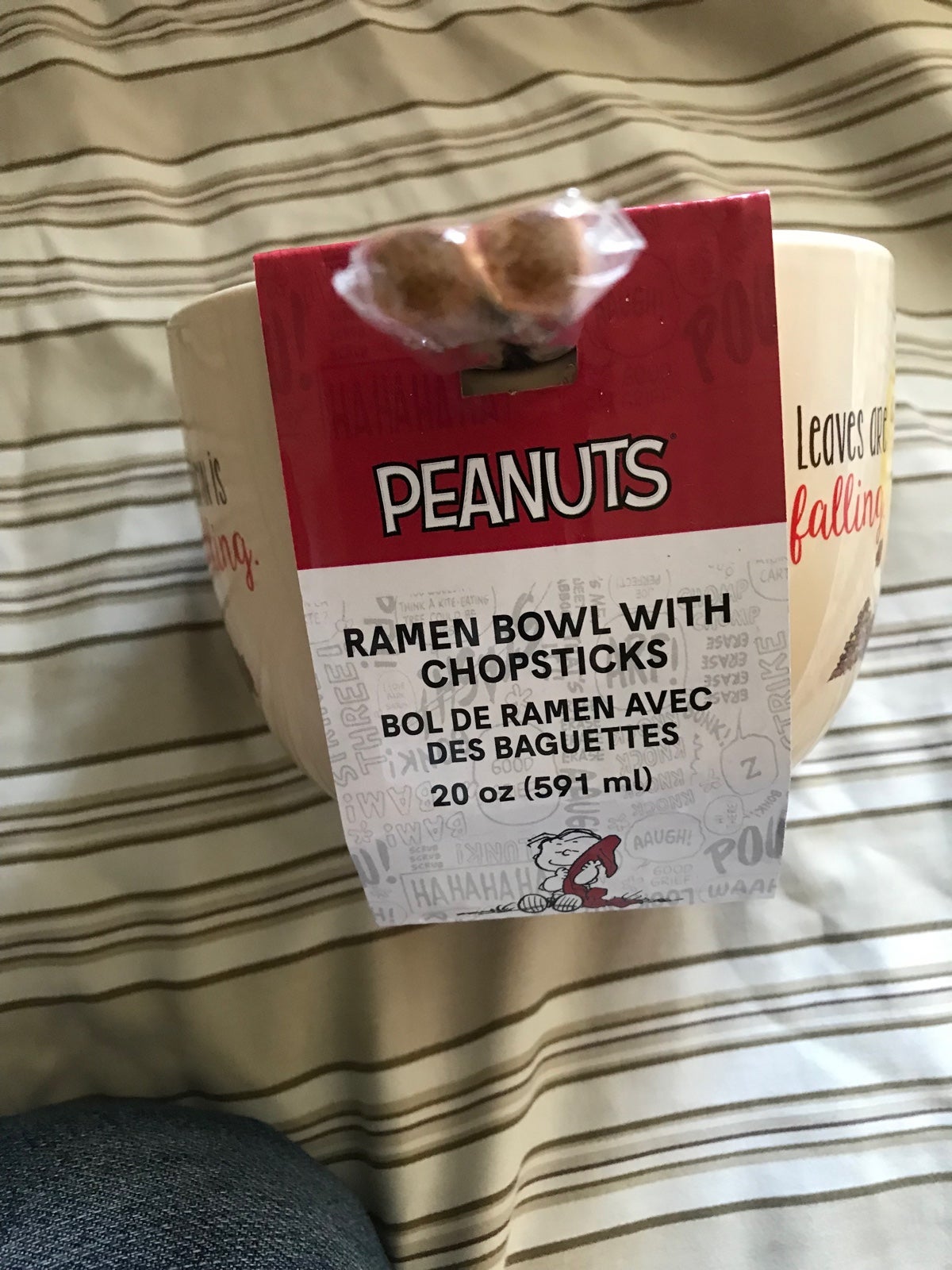 Snoopy ramen soup bowl