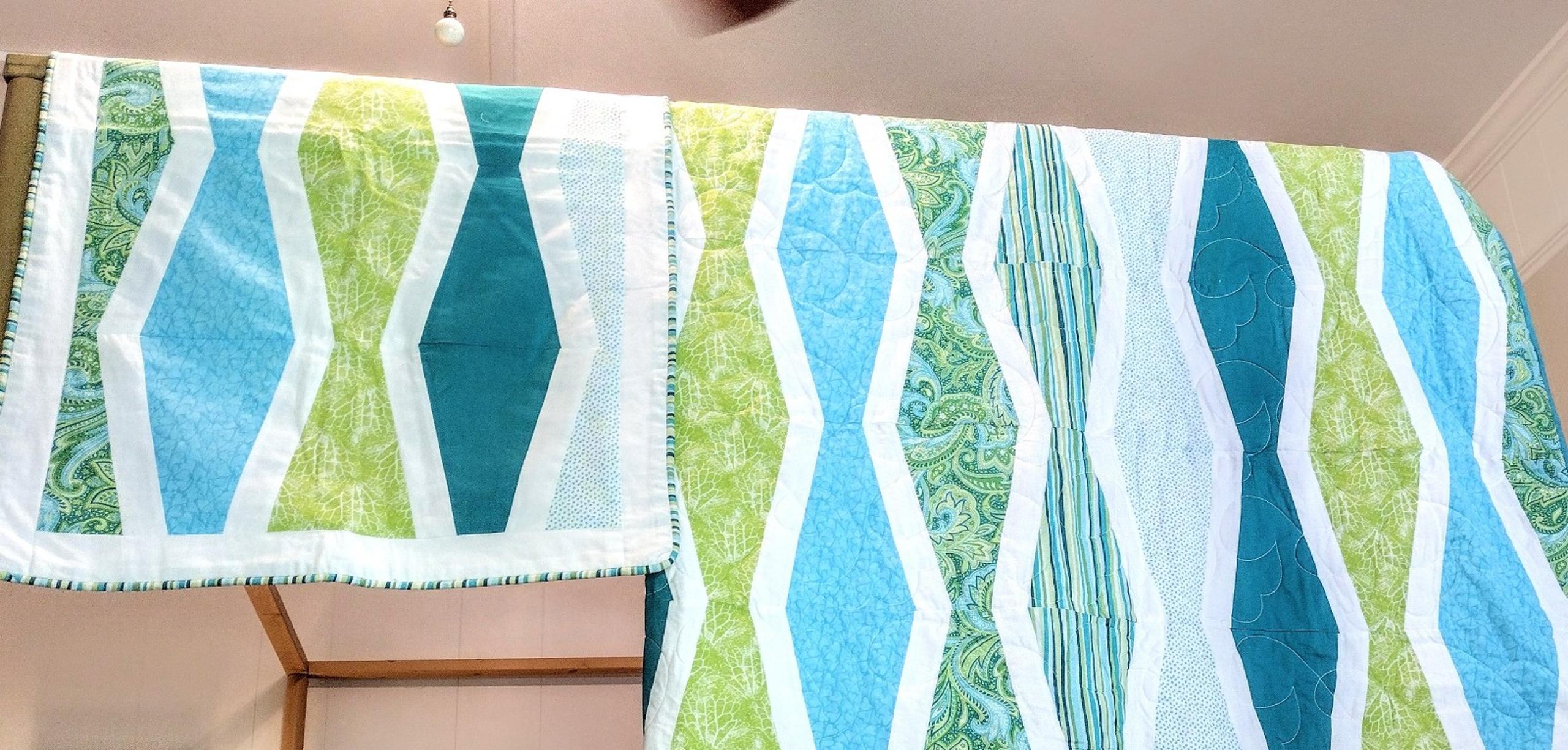 King Quilt Handmade with Two Matching King Pillowcases (BC)