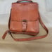 Vintage Tan Leather Messenger Bag