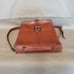 Vintage Tan Leather Messenger Bag