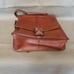 Vintage Tan Leather Messenger Bag