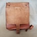 Vintage Tan Leather Messenger Bag