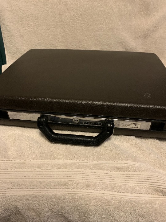 Vintage Samsonite Broker Black Hard Shell Brief Case No Keys