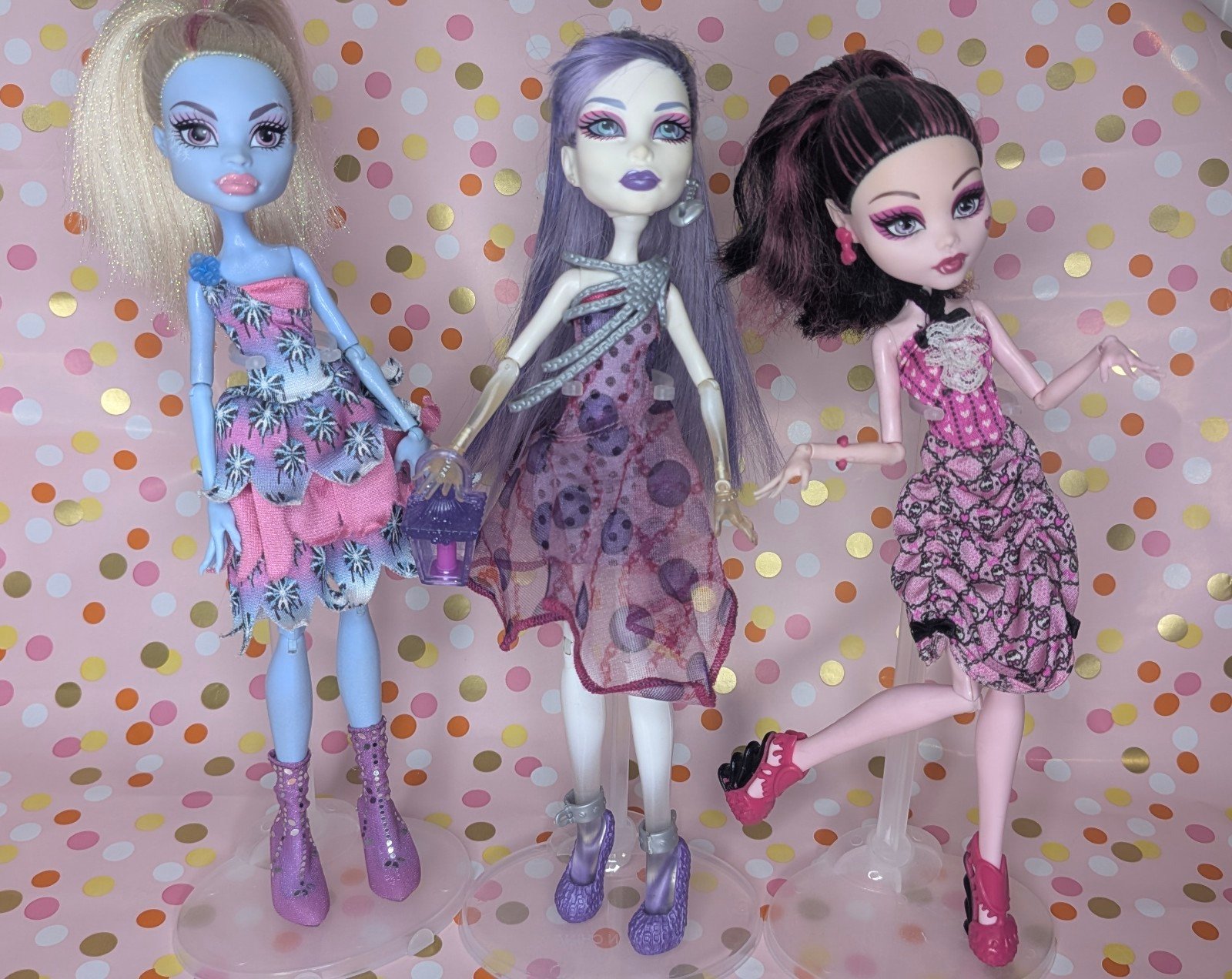 Monster High Dot Dead Gorg set of 3 dolls