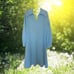 plus size vintage blue dress 12 14 1x xl