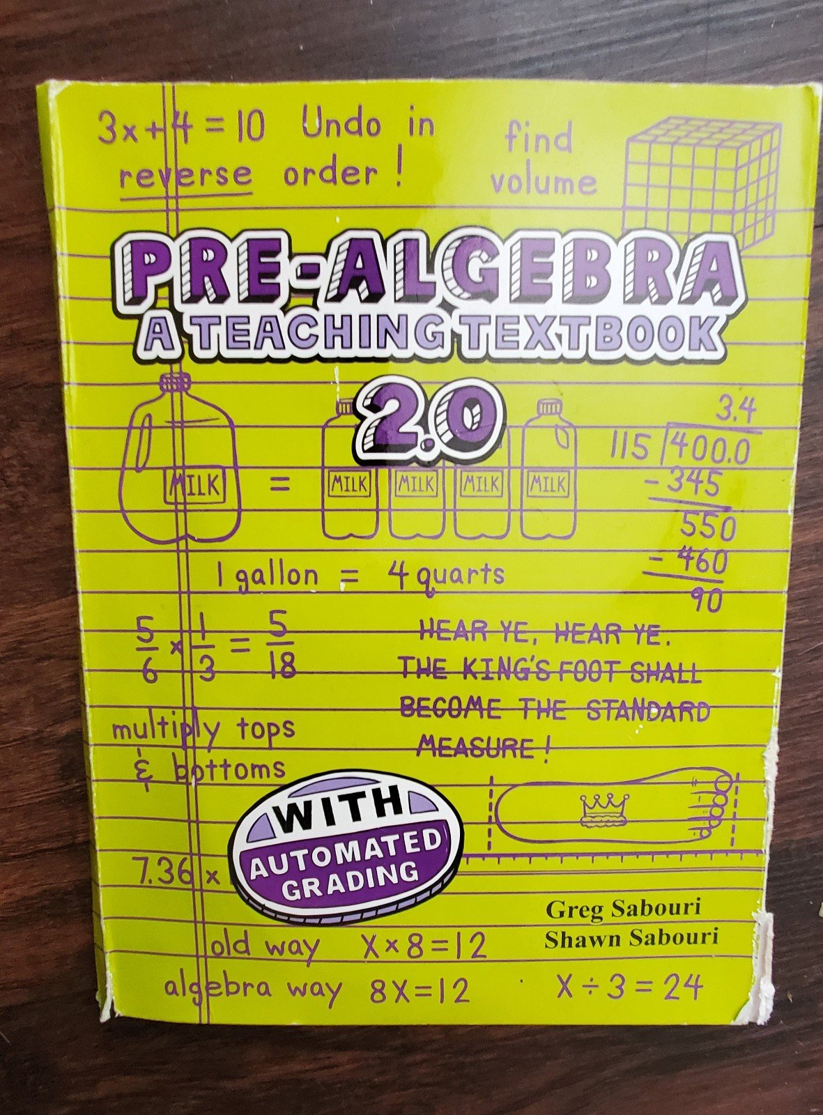 Teaching Textbooks PreAlgebra 2.0 self-grading