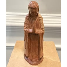 Antique Hand Carved Wooden Madonna See Photos For Details 8” Tall EUC Unique