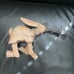 Vintage Hand Carved Wooden Rabbit Marionette