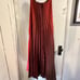 anthropologie NWT maxi ombré red to pink maxi dress