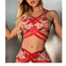 Floral Appliques Lattice Lingerie Set