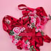 Floral Appliques Lattice Lingerie Set
