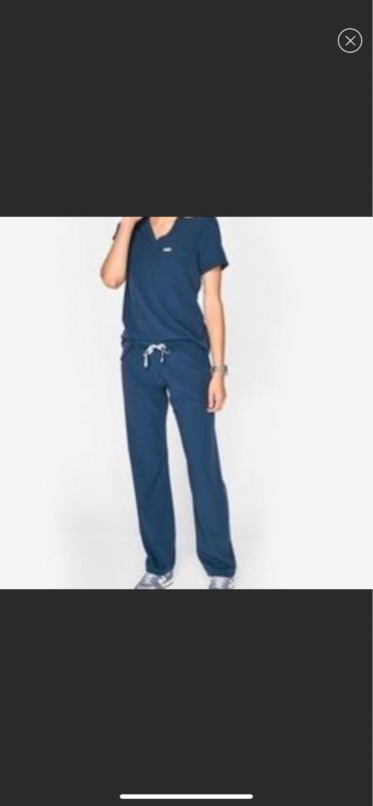 Figs Livingston Dark Harbor scrub pants