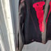 Rare Vlone Red and Black Denim Friends Jacket Size Large