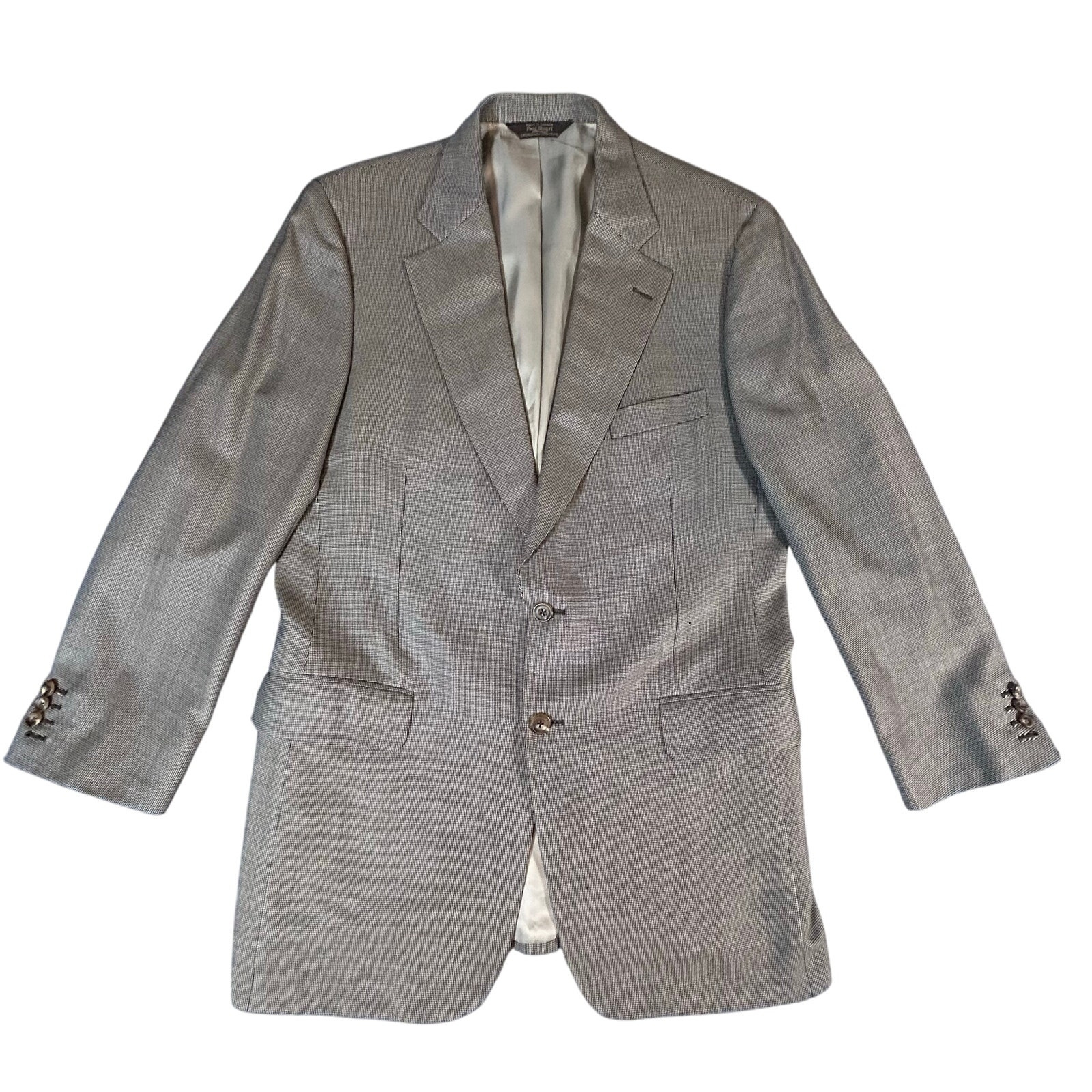 Paul Stuart 2 PC Wool and Silk Suit Size 42-36 Tall/Long Made in Canada