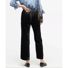 J Crew Pull On Peyton Pant in Black Velvet NEW With Tags Size 6