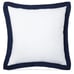 Lauren Ralph Lauren Flora European Euro Sham 100% Linen White/Navy (1) NIP