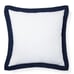 Lauren Ralph Lauren Flora European Euro Sham 100% Linen White/Navy (1) NIP