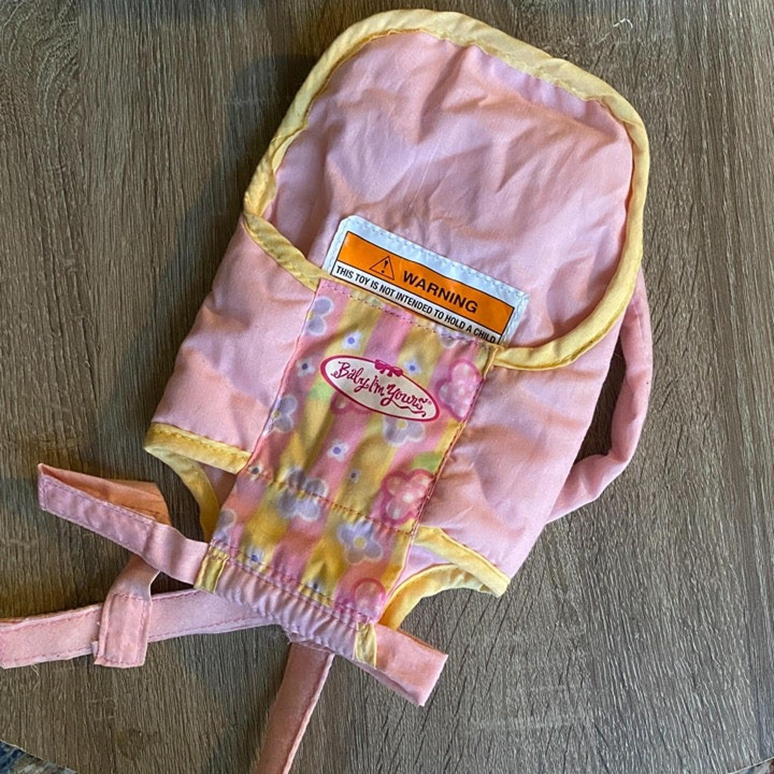 Tollytots Pink Baby Doll Carrier Backpack Graco