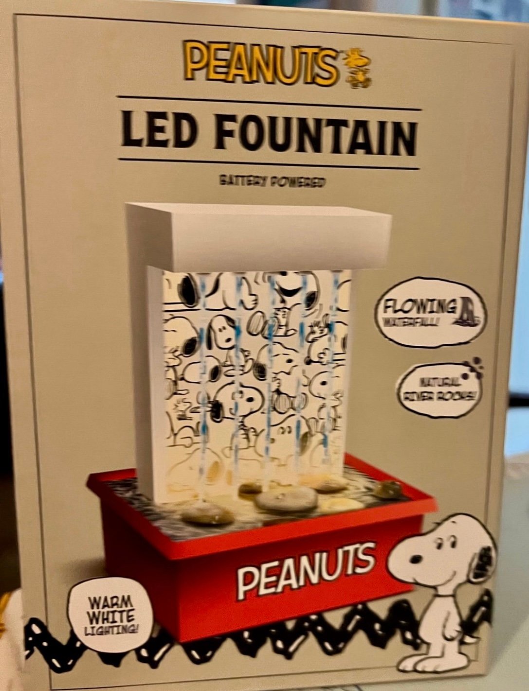 Snoopy LED tabletop fountain