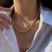 18K Gold Womens Diamond Cut Rope Chain Necklace Two Tone Silver Jewelry 20 18 K