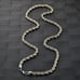 18K Gold Womens Diamond Cut Rope Chain Necklace Two Tone Silver Jewelry 20 18 K