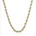 18K Gold Womens Diamond Cut Rope Chain Necklace Two Tone Silver Jewelry 20 18 K