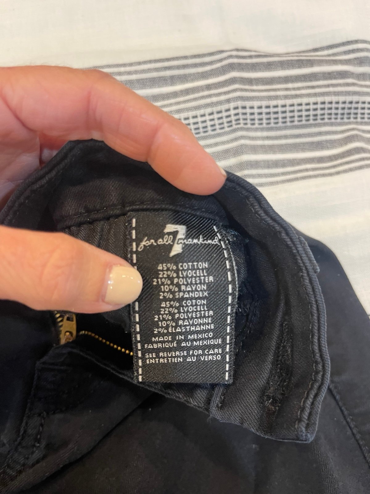 7 for all Mankind B(air) Skinny Jeans - black