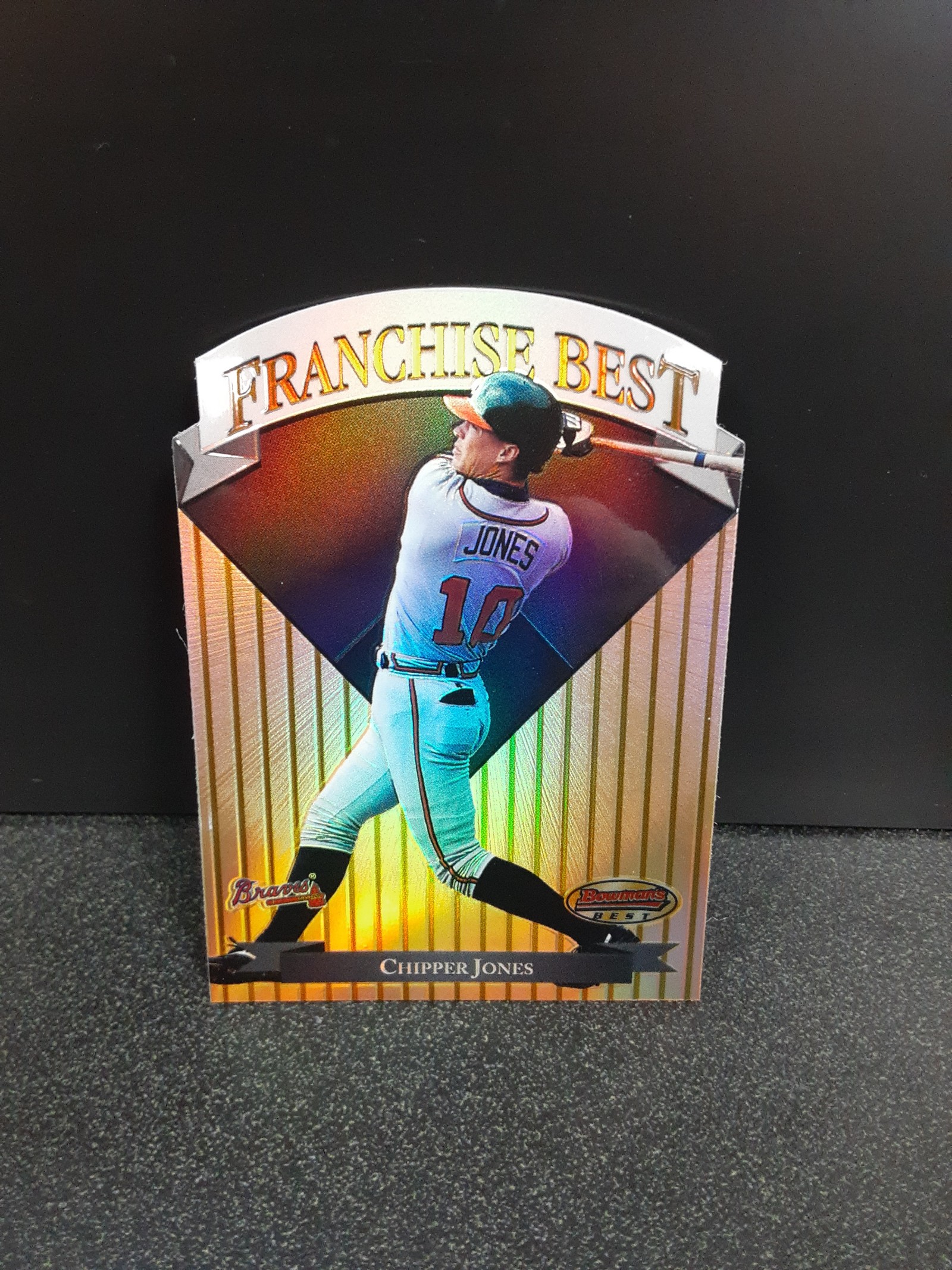Chipper Jones Franchise Best Refractor Mach II Parallel /1000