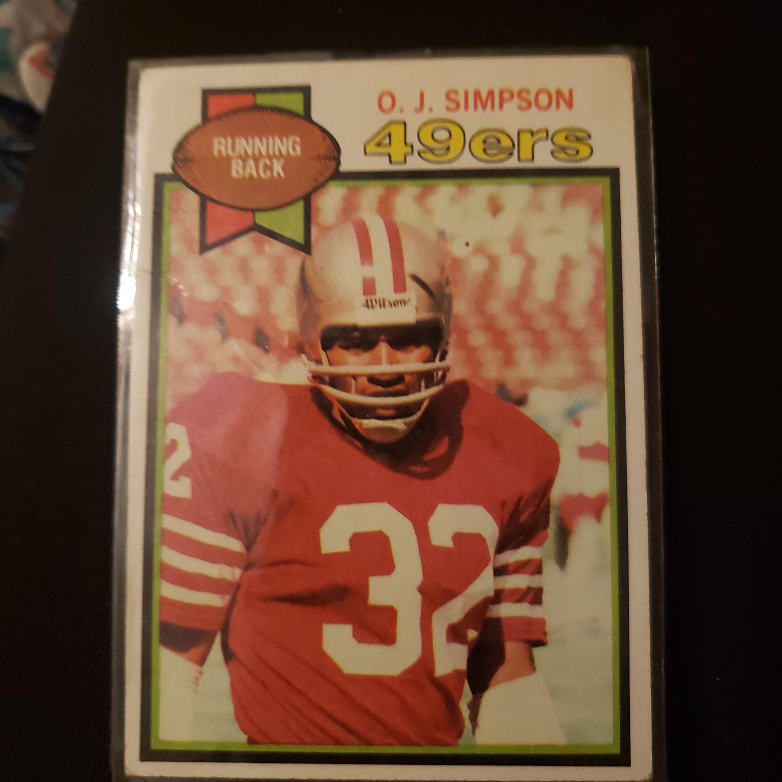 O.j simpson 49ers  card#170