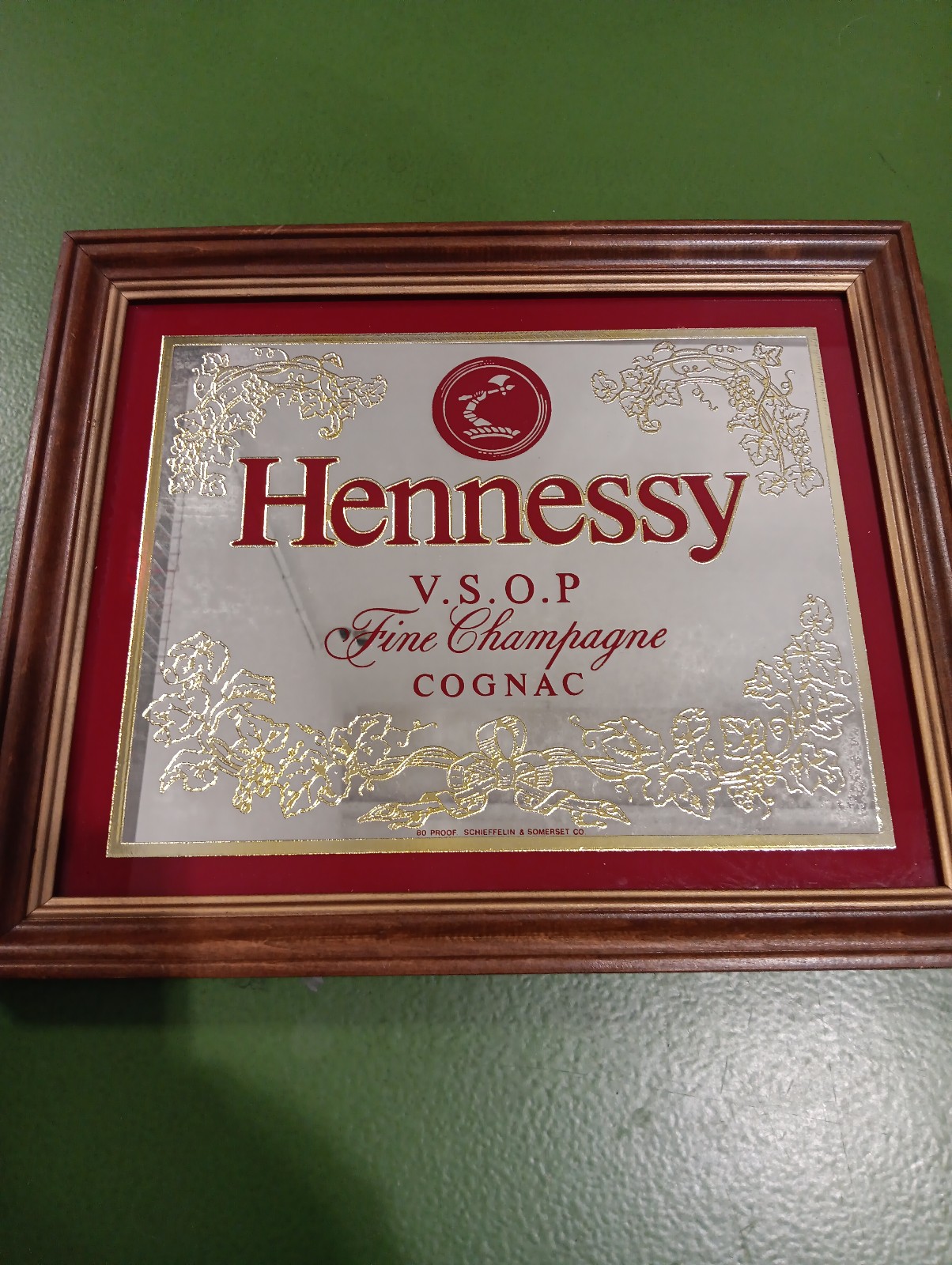 Vintage Hennessy Bar Mirror