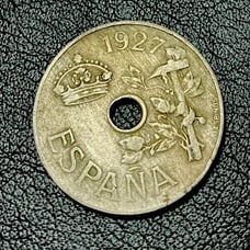 1927 España 25 Cent Coin